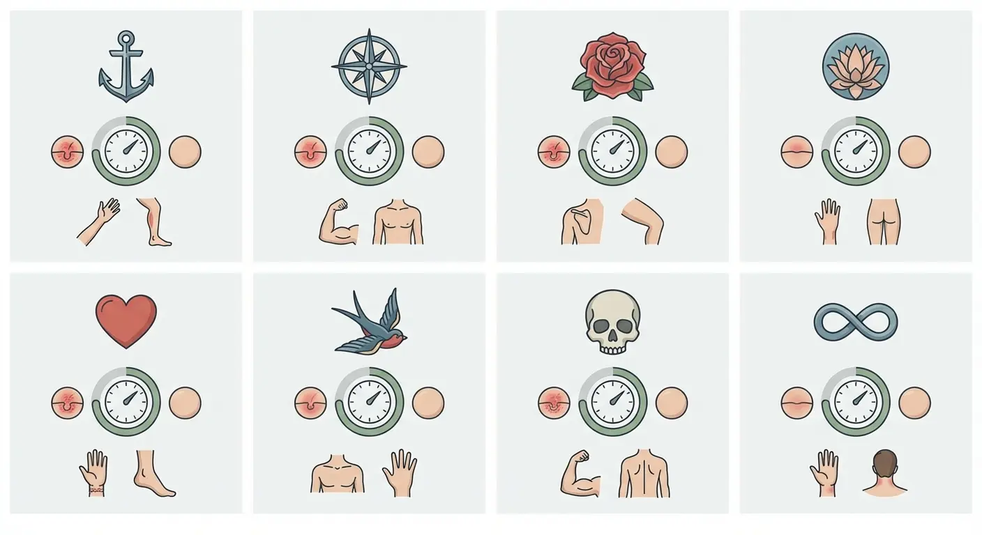 Timeless symbol tattoo designs on arm