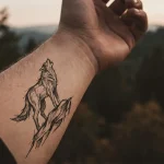 lone wolf tattoo