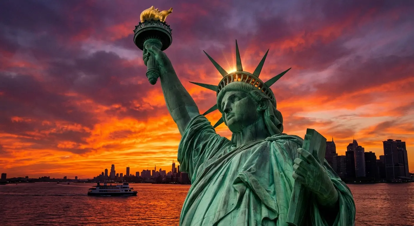 Statue of Liberty holding constitution tattoo