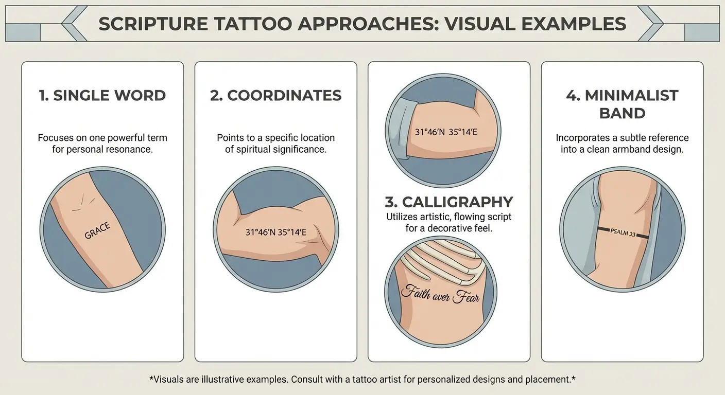 Scripture tattoo minimalist design