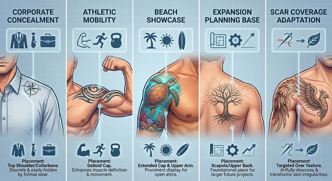 Strategic placement zones mapped out - your lifestyle determines which zone makes sense.