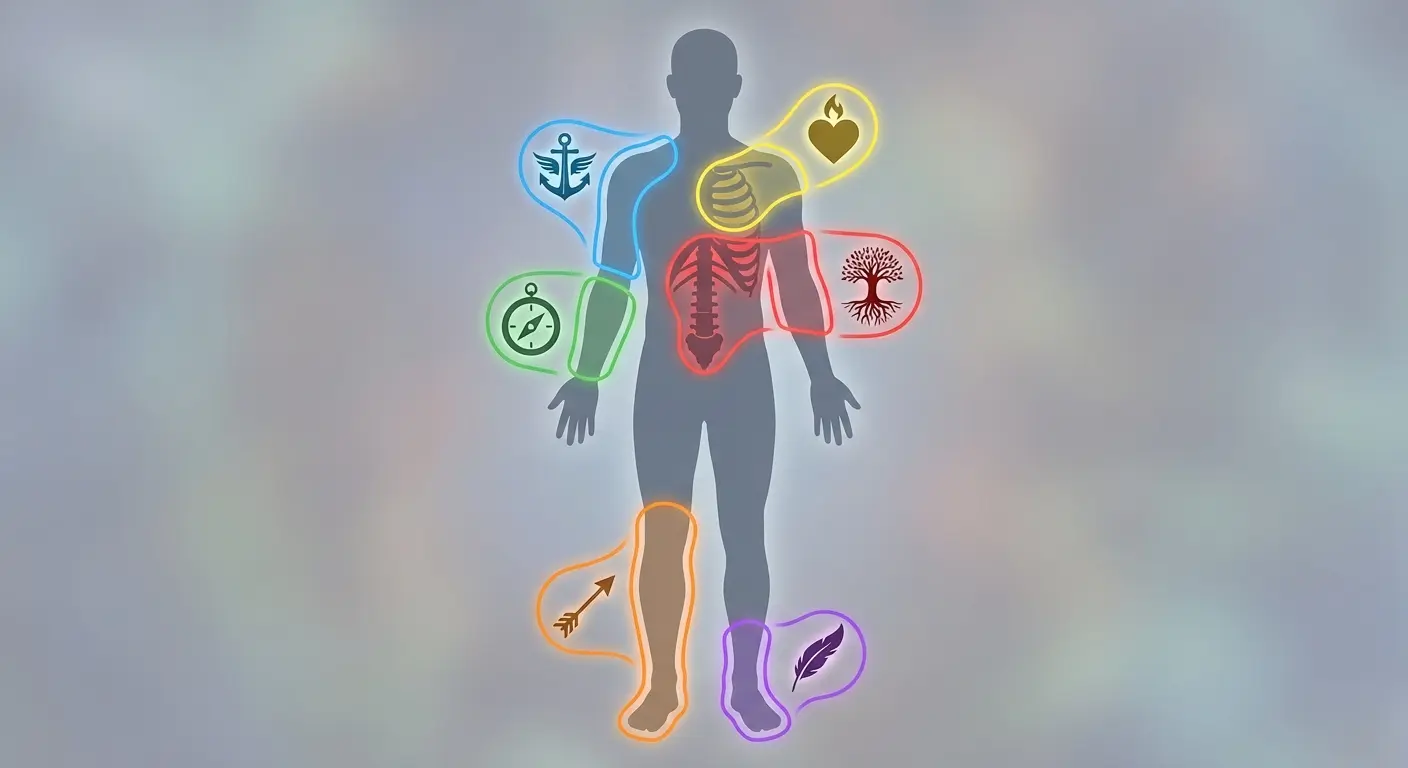 Spine-aligned spider lily tattoo design