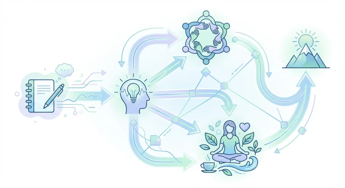 Person journaling about tattoo removal decision