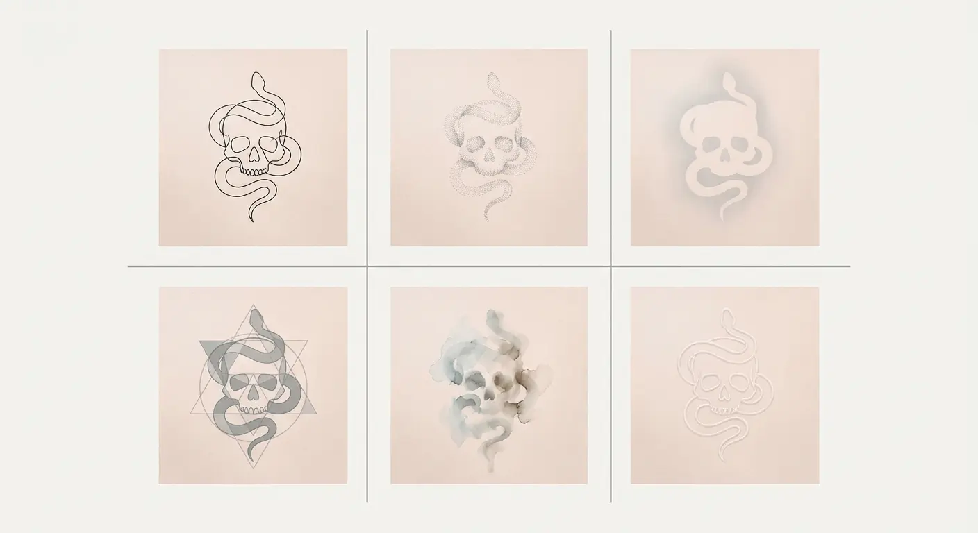Subtle Dark Mark tattoo designs comparison