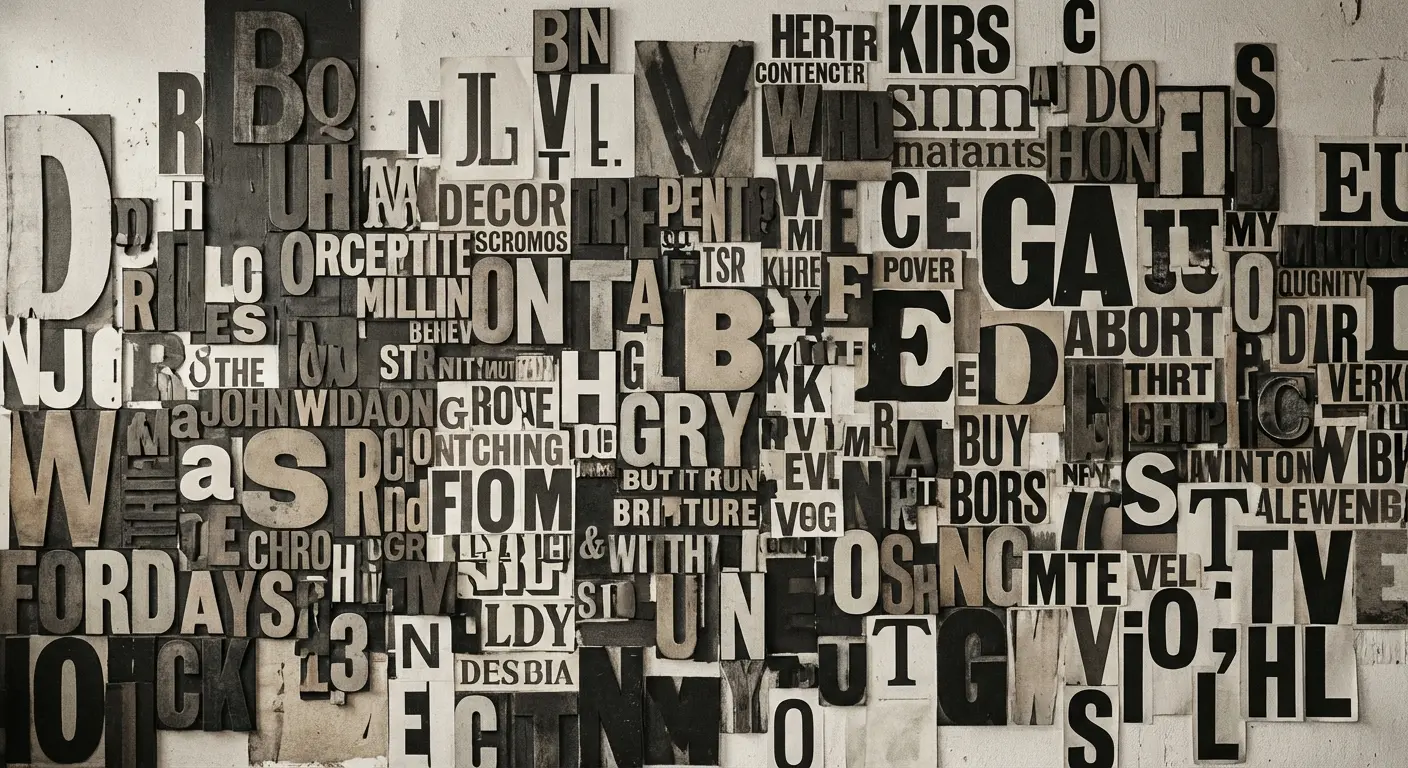 Abstract freedom typography composition tattoo