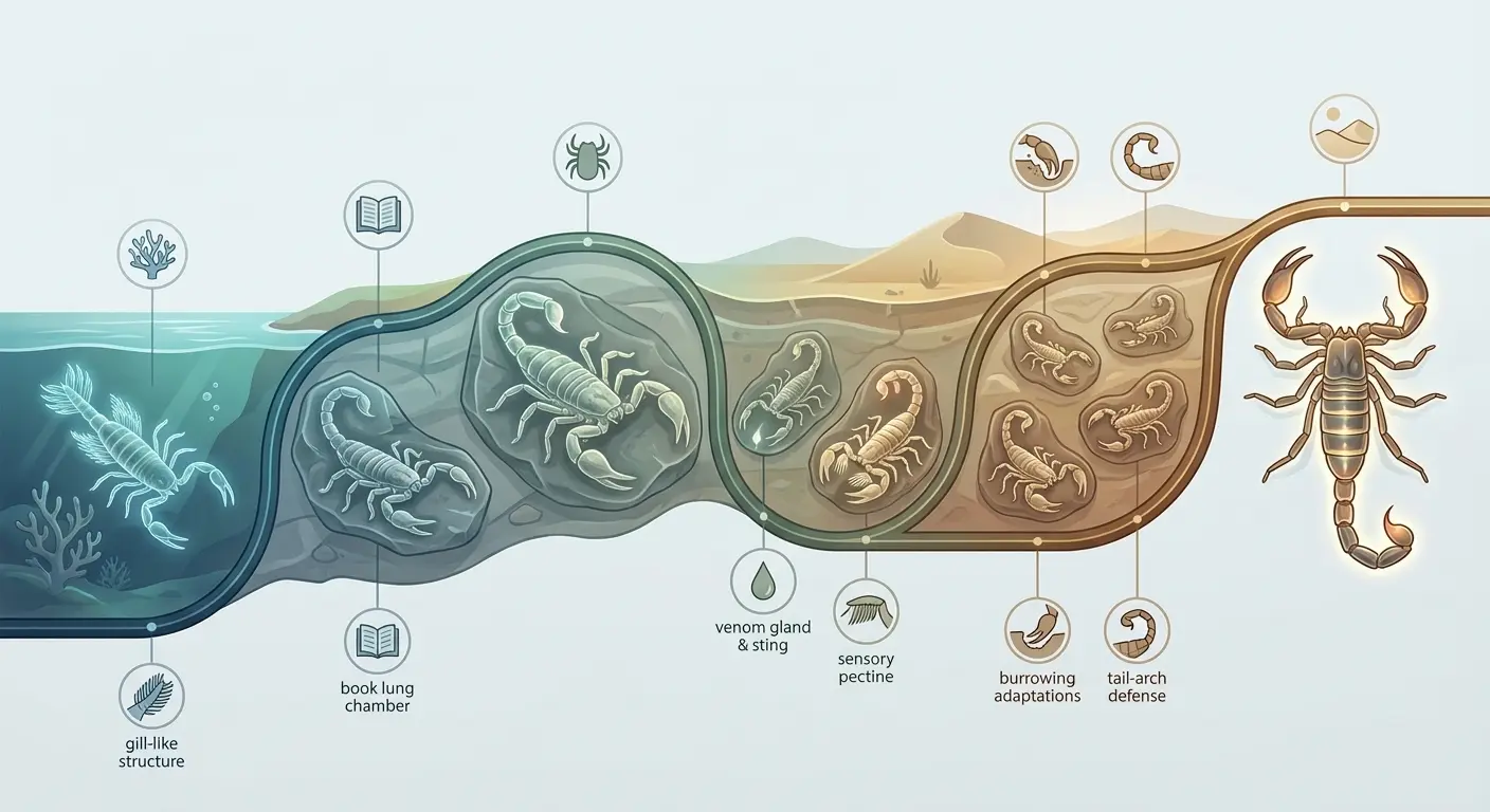 Ancient scorpion symbolism in ink