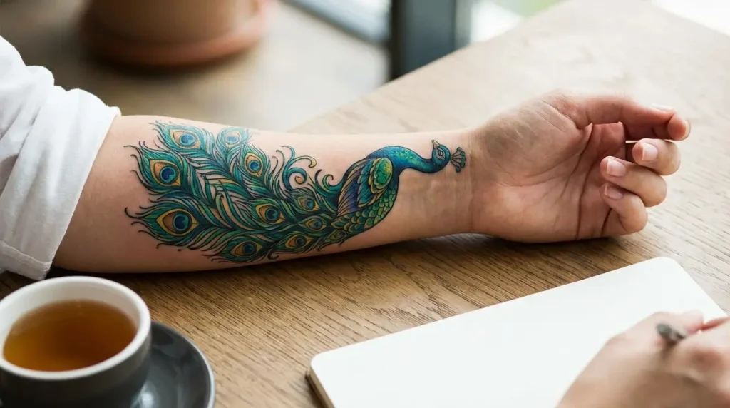 peacock tattoo