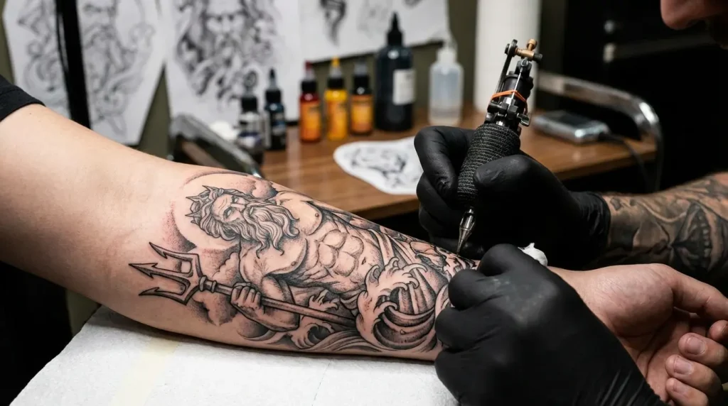 poseidon tattoo