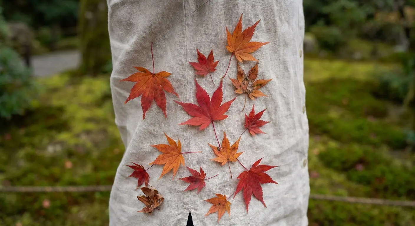 Maple leaves side body irezumi tattoo