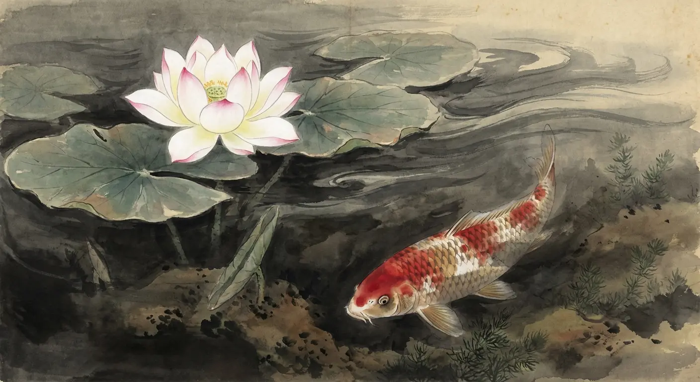 Lotus tattoo with script and typography elements