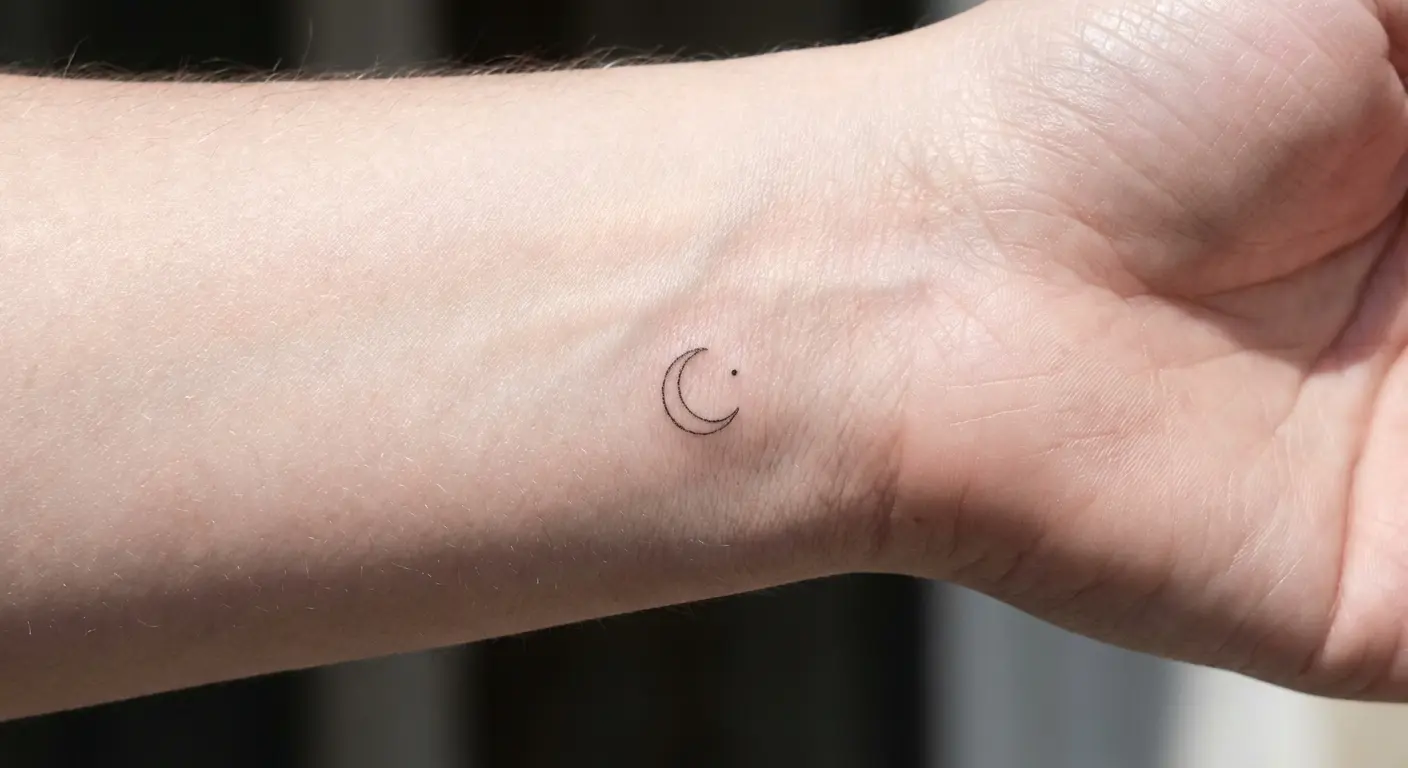 Inner wrist micro tattoo