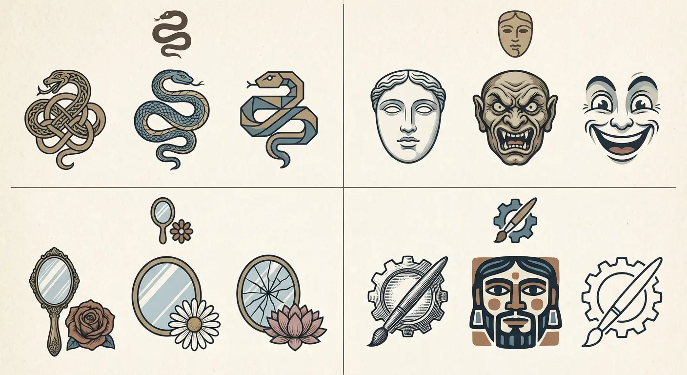 Emotional Medusa tattoo expressions