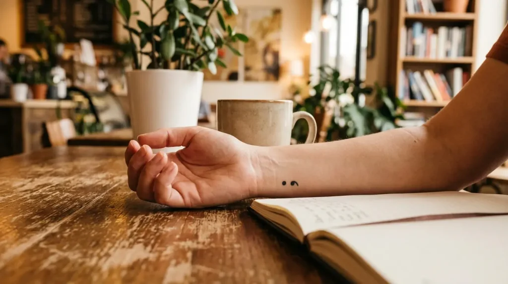 semicolon tattoo meaning