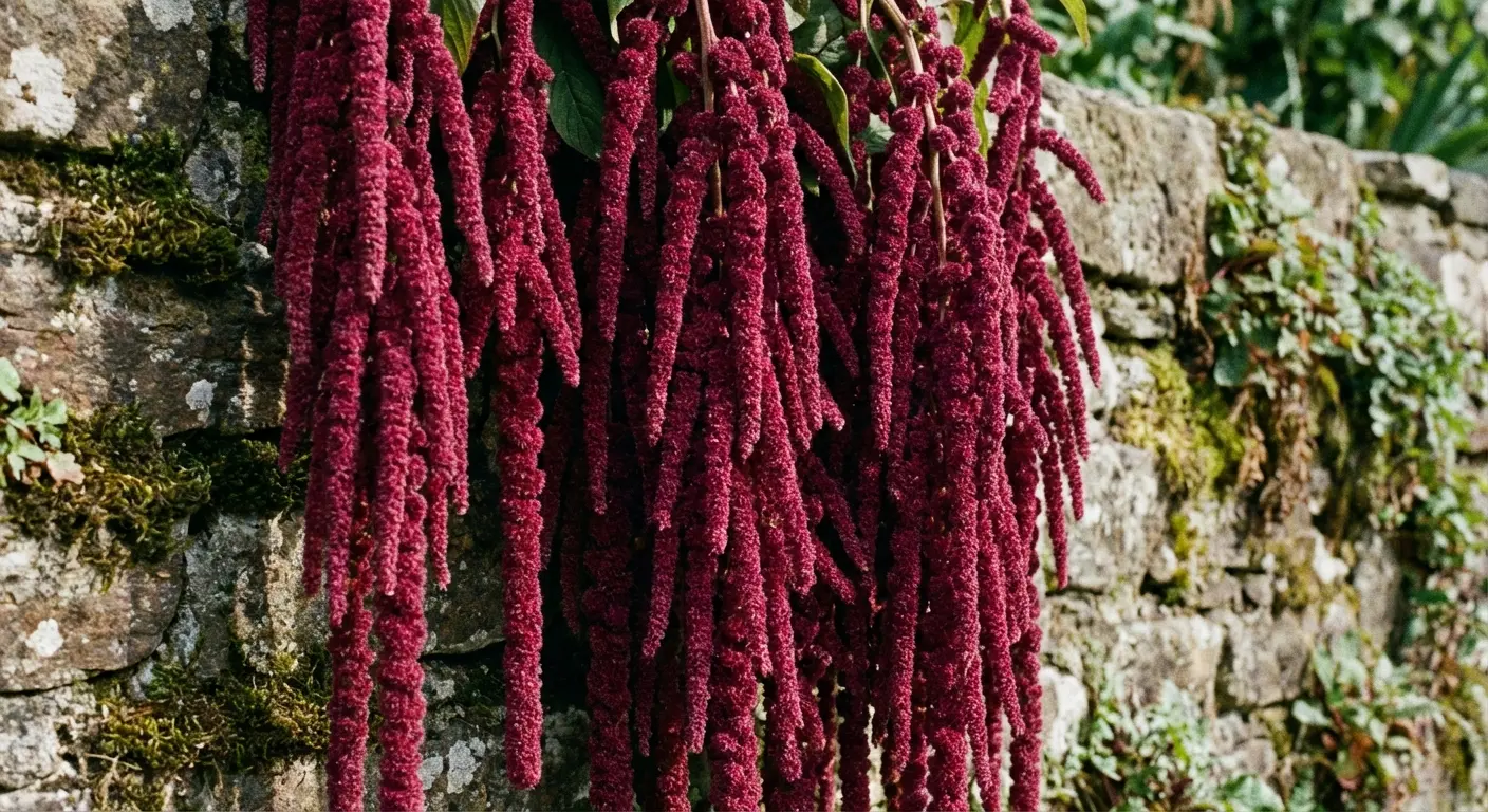 Amaranth with its cascading, unfading blooms