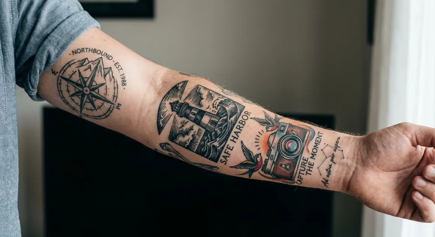 Example of meaningful custom tattoo concepts
