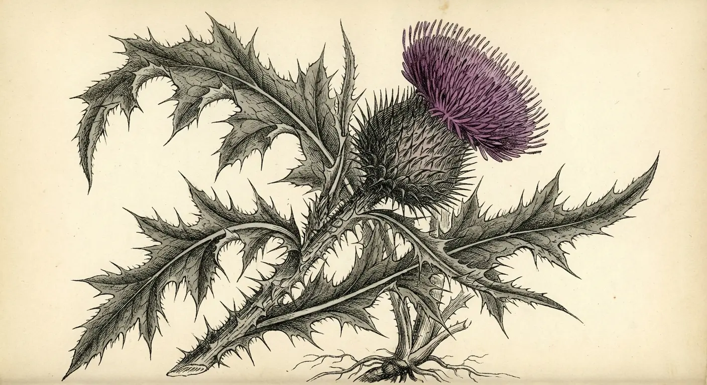 Thistle: yes, it's spiky. That's the point.