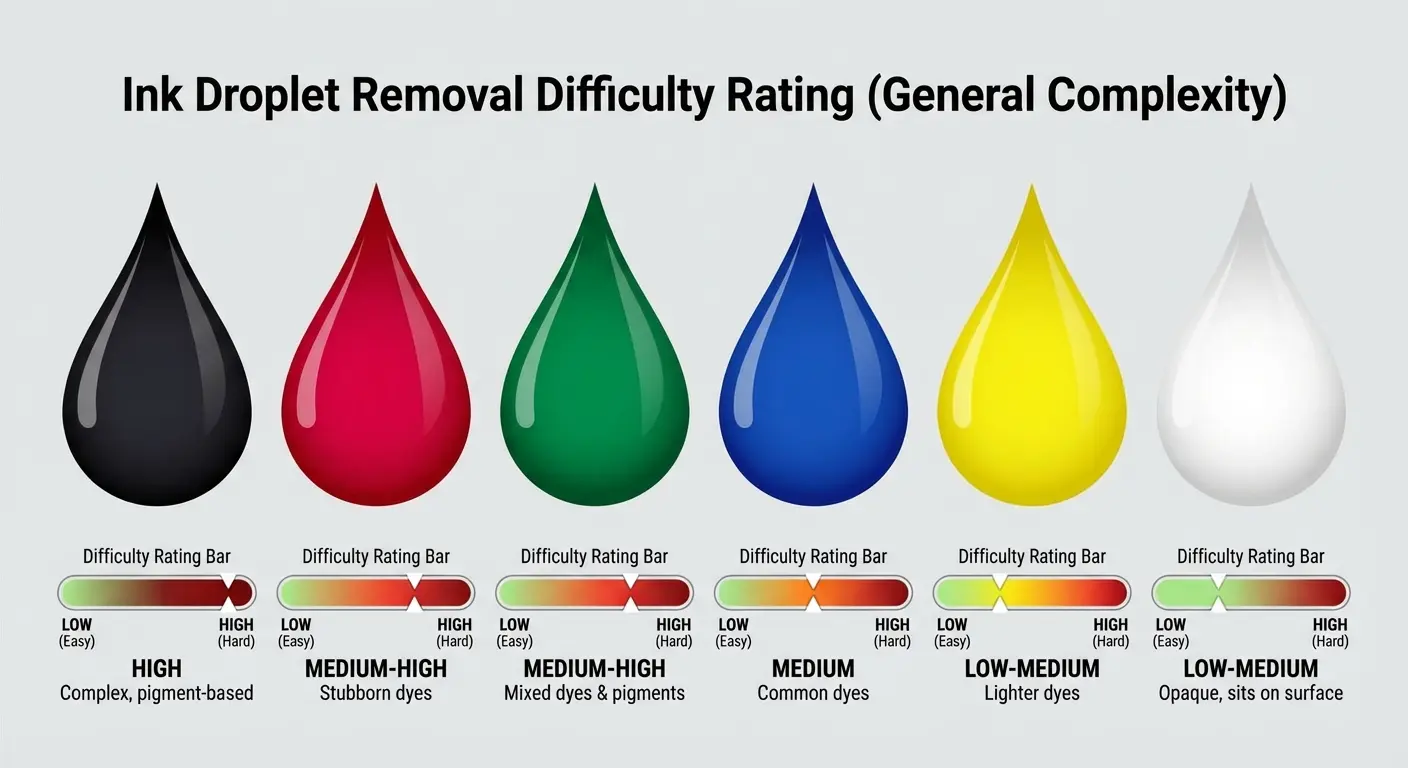 Yellow and white at the top means most expensive