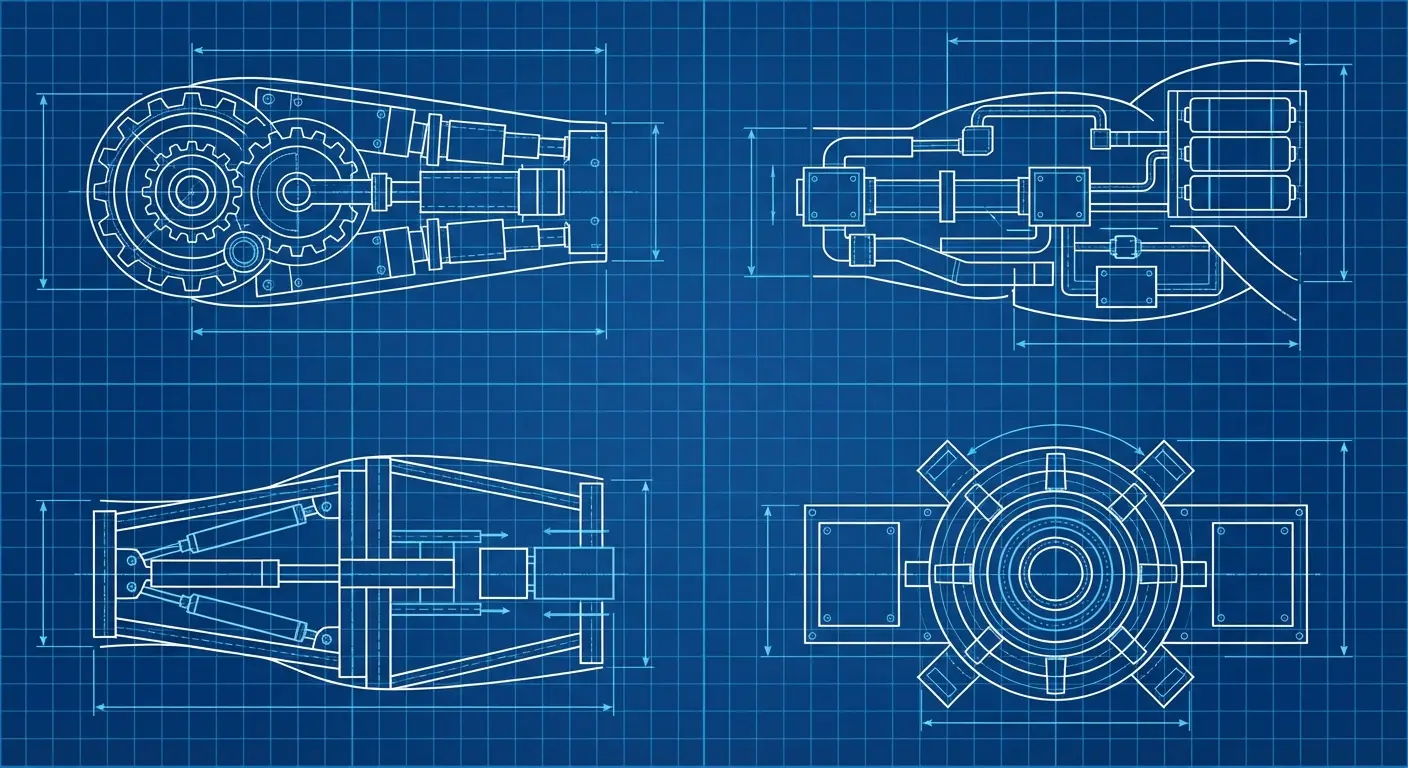 ODM gear geometric line tattoo design