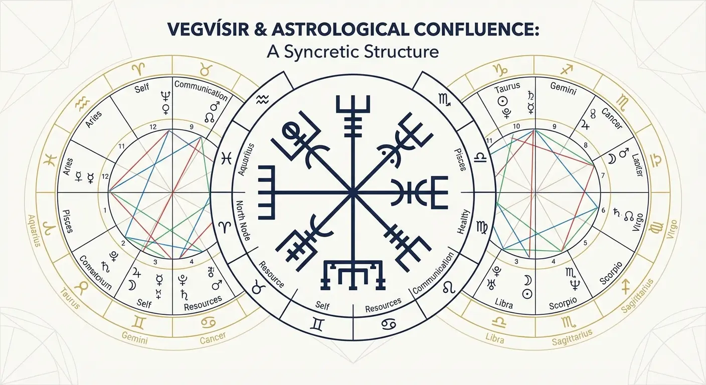 Birth chart vegvisir tattoo design