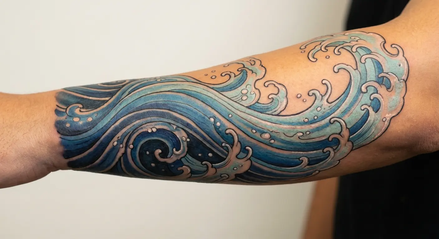 Armin's ocean dream blue gradient waves