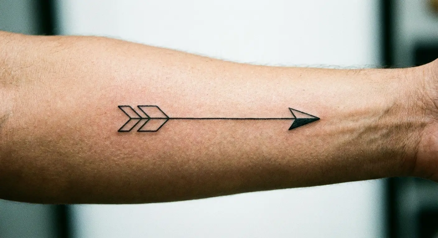Simple arrow tattoo design