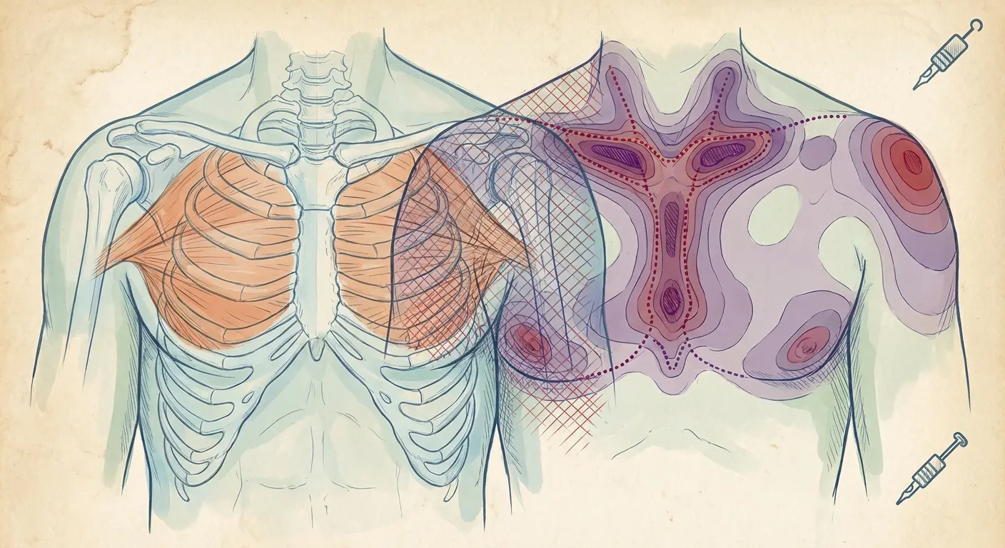Pain chart showing why the sternum is basically torture