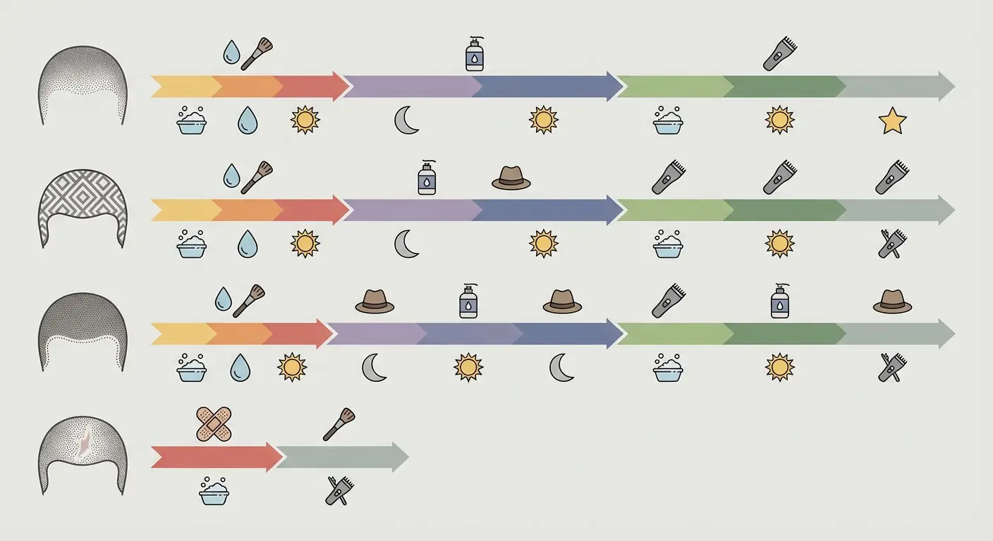 Hair tattoo consultation and planning