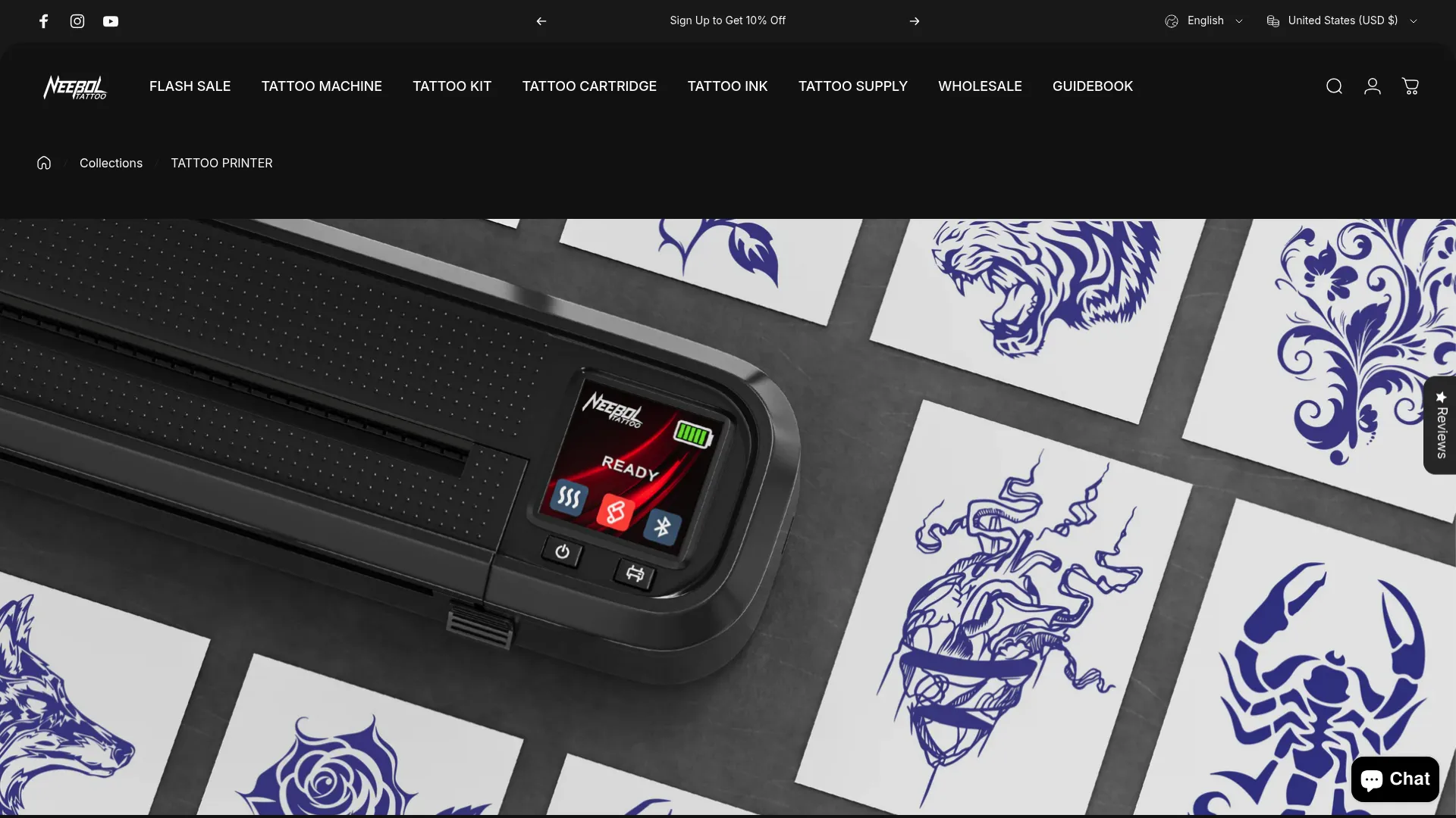 Neebol Thermal Tattoo Stencil Printer Collection