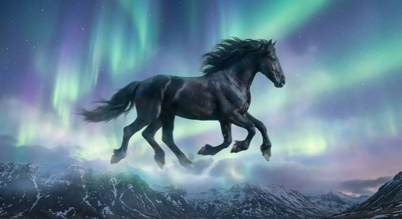 Sleipnir eight-legged horse Norse mythology tattoo