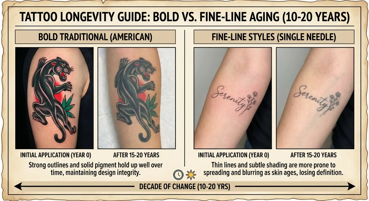 Traditional eight ball tattoo design