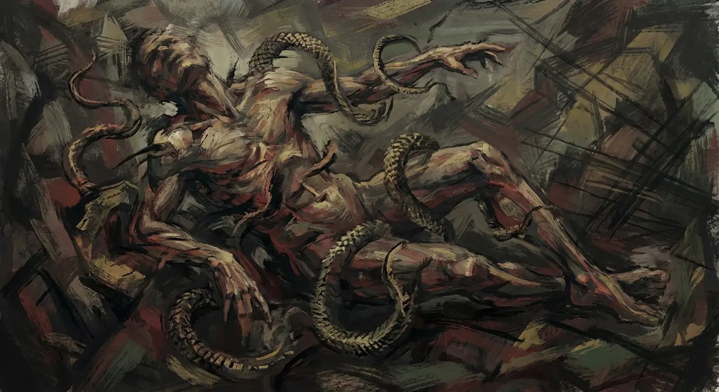 Medusa tattoo with serpent crown