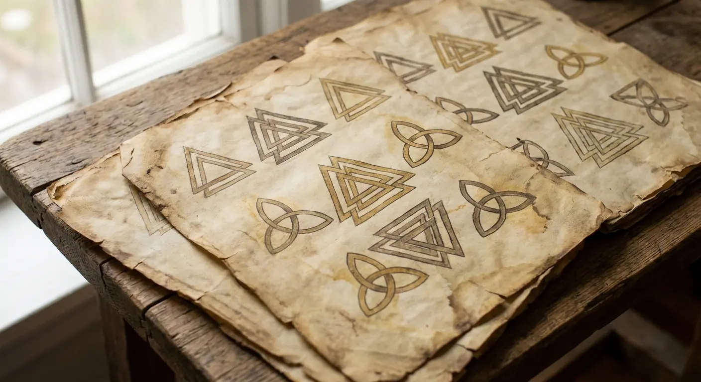 Three dots religious Trinity tattoo symbolism