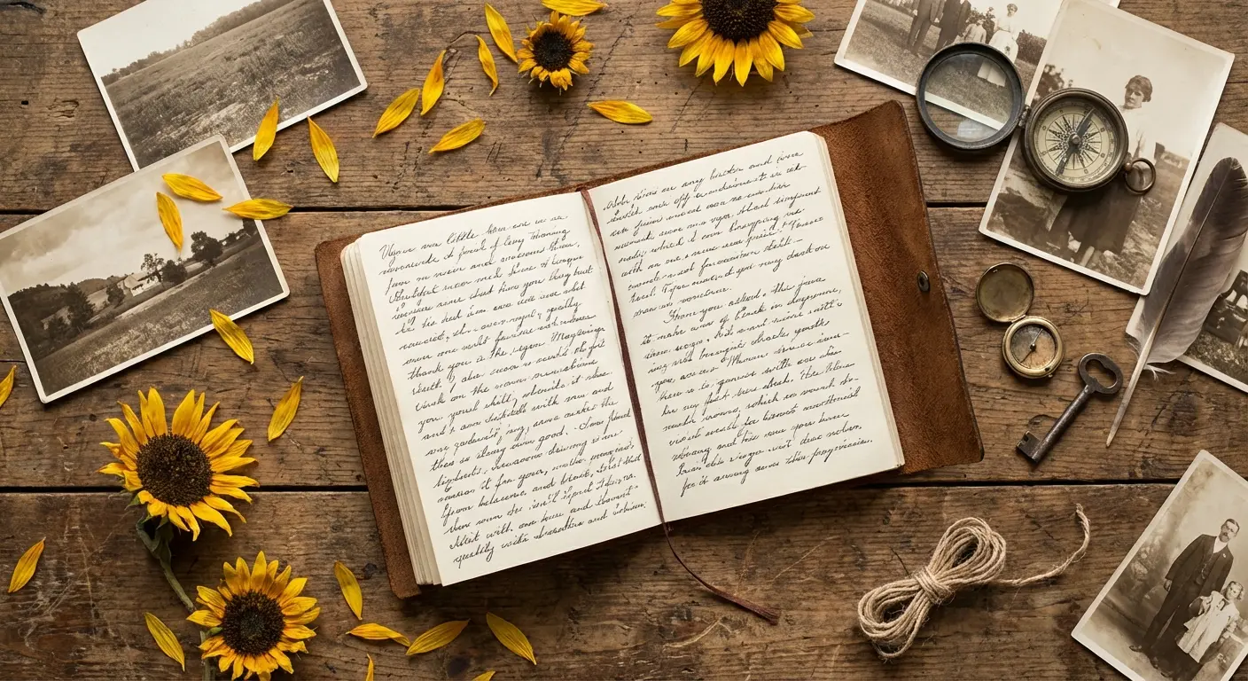 Symbolic sunflower tattoo with personal meaning