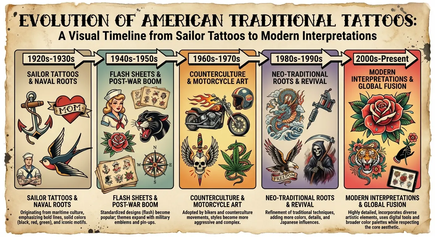 Traditional dragon tattoo in combat stance