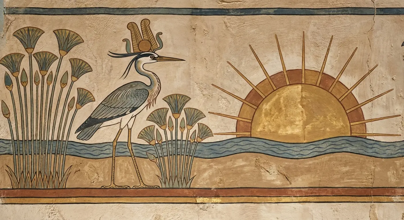 Phoenix tattoo rising from flames illustration