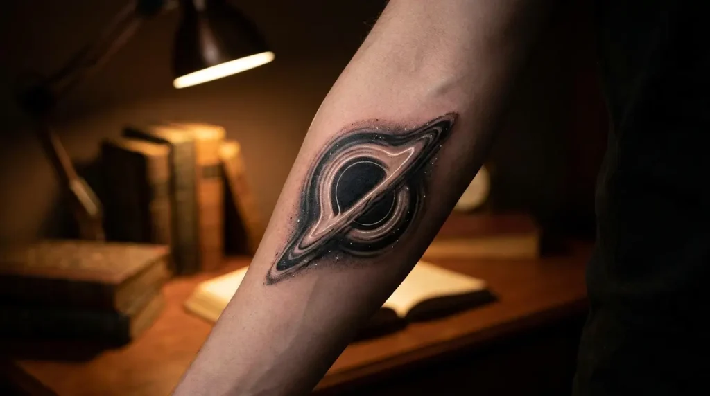 black hole tattoo