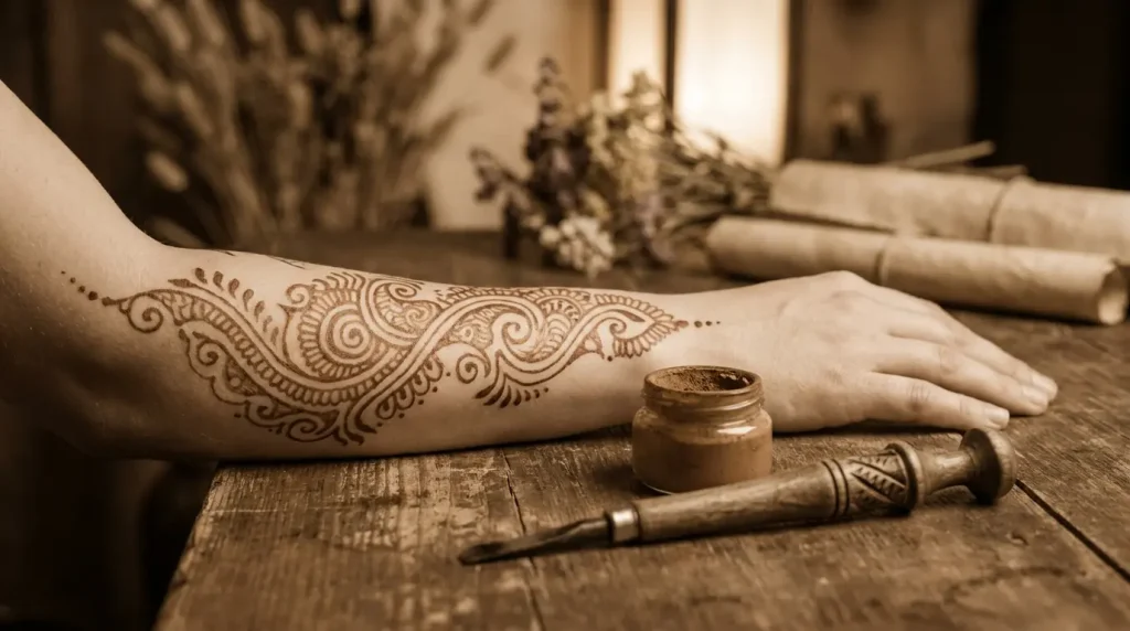 brown tattoo