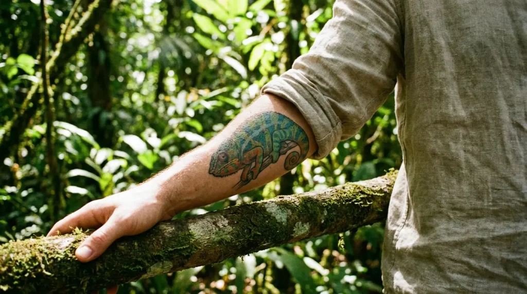 chameleon tattoo