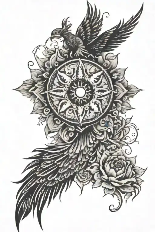 111+ Mandala Phoenix Tattoo Ideas in 2025 - BlackInk AI