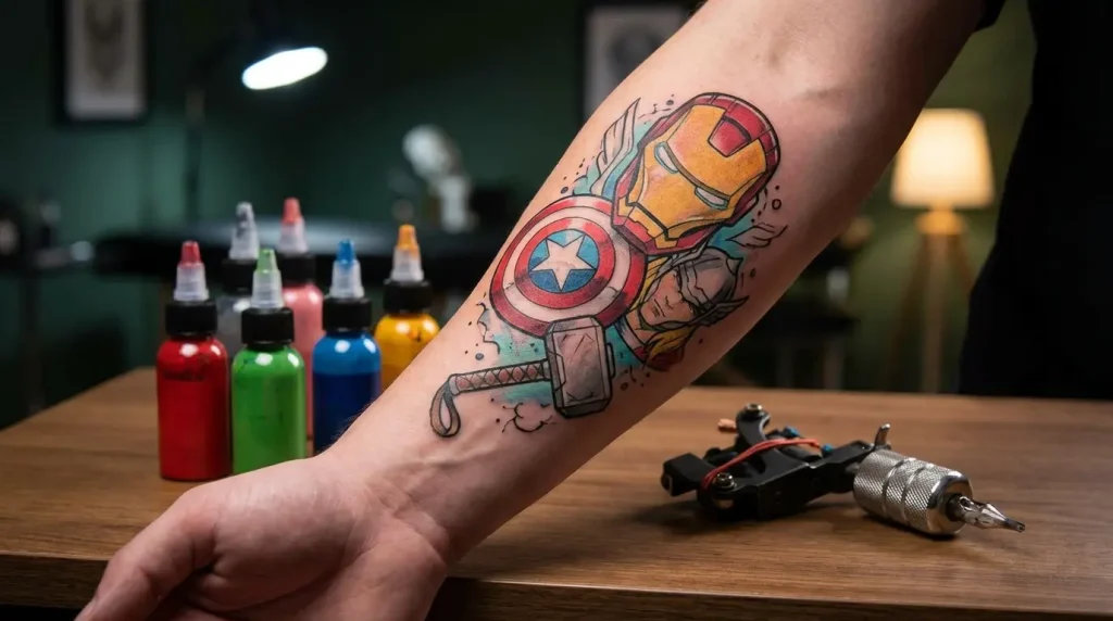 marvel tattoo